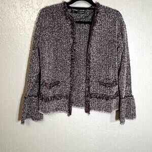 Sfera Collection NWT Cardigan Knit Blazer medium tweed